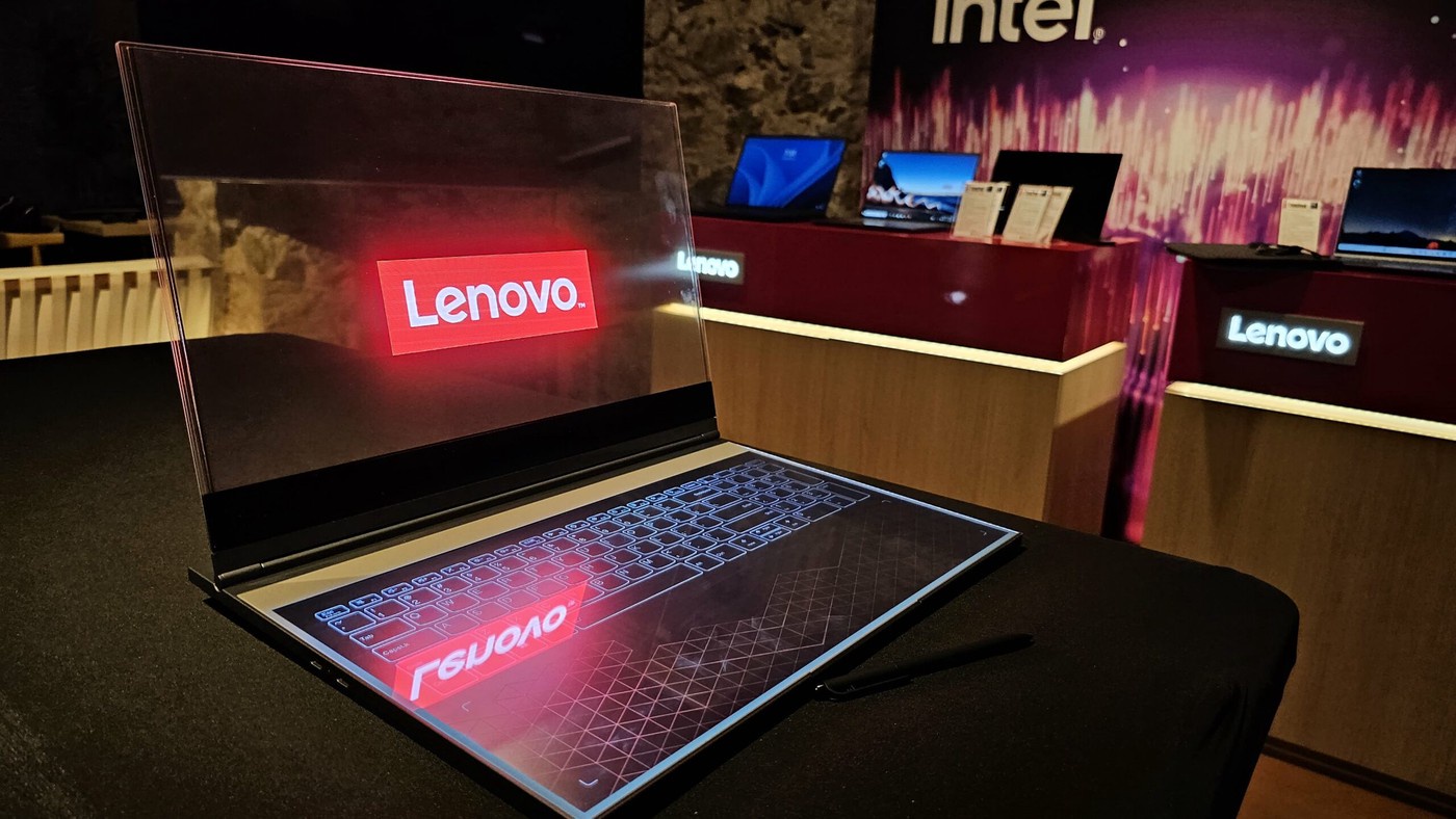 Lenovo Unveils Transparent Laptop – A Glimpse into the Future with MicroLED Display