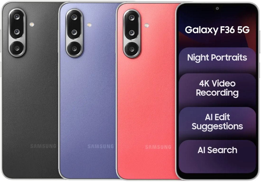  Samsung Galaxy F36 5G Launches in India Today With AI Features, Leather Finish, and Under ₹20,000 Price Tag