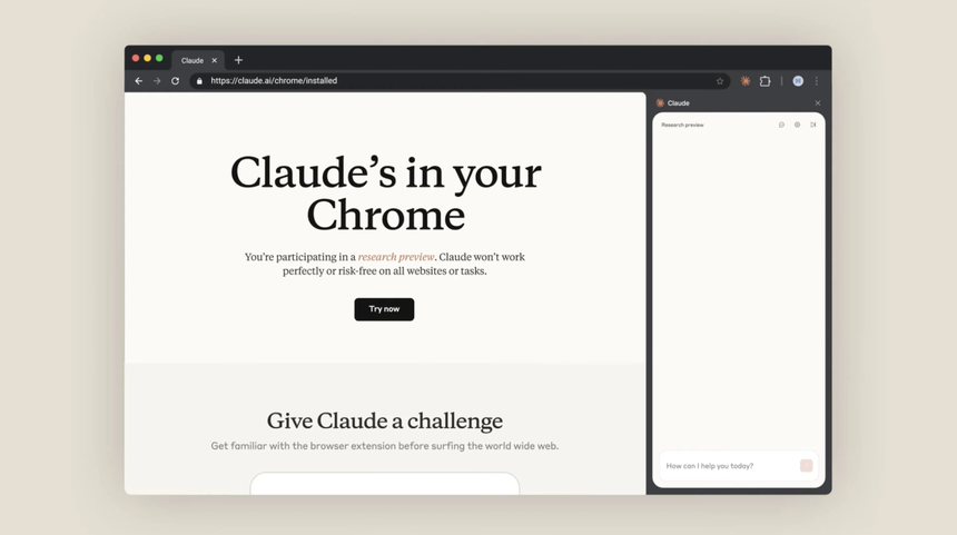 Anthropic Launches Claude Chrome Extension in Limited Test for Paid Users