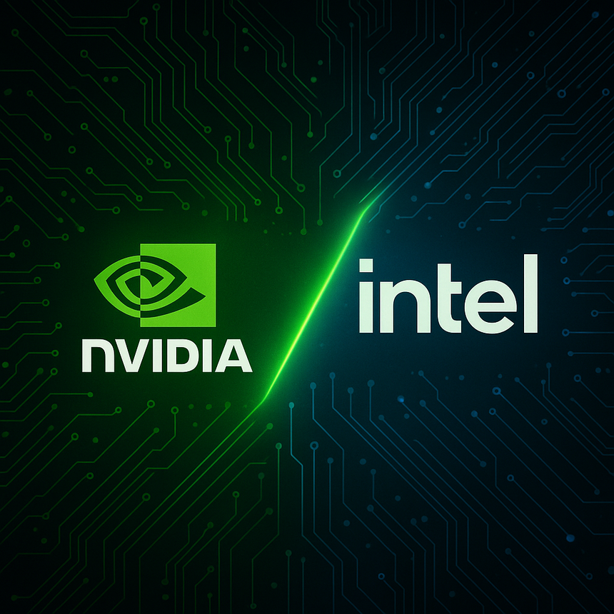 Nvidia Invests $5 Billion in Intel to Build x86 Chips With RTX GPU Power