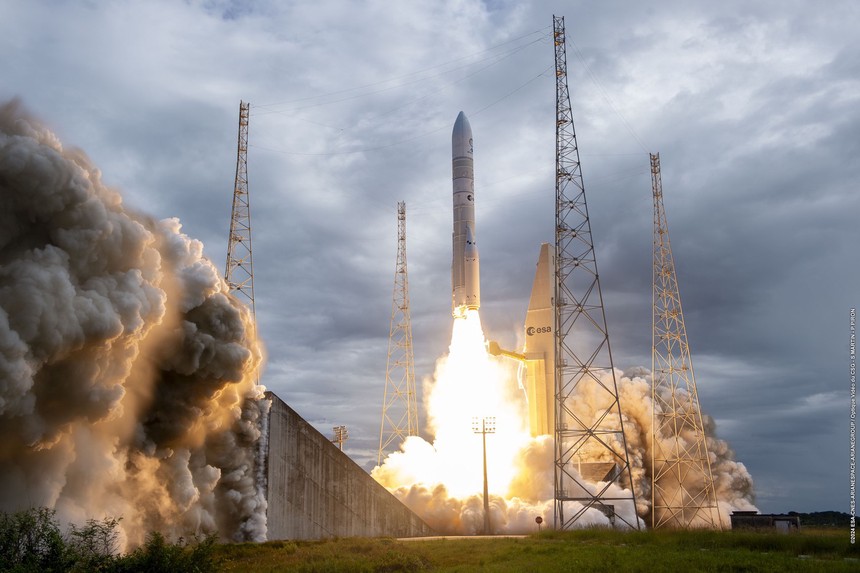 European Rocket Launch Aims to Rival SpaceX Dominance